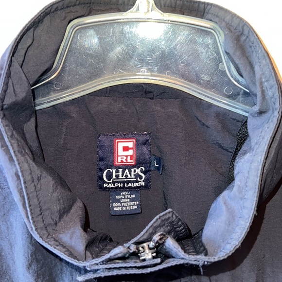 Rare Ralph Lauren Chaps Half Zip Pullover Hoodie Jacket Men Size L - Picture 2 of 11